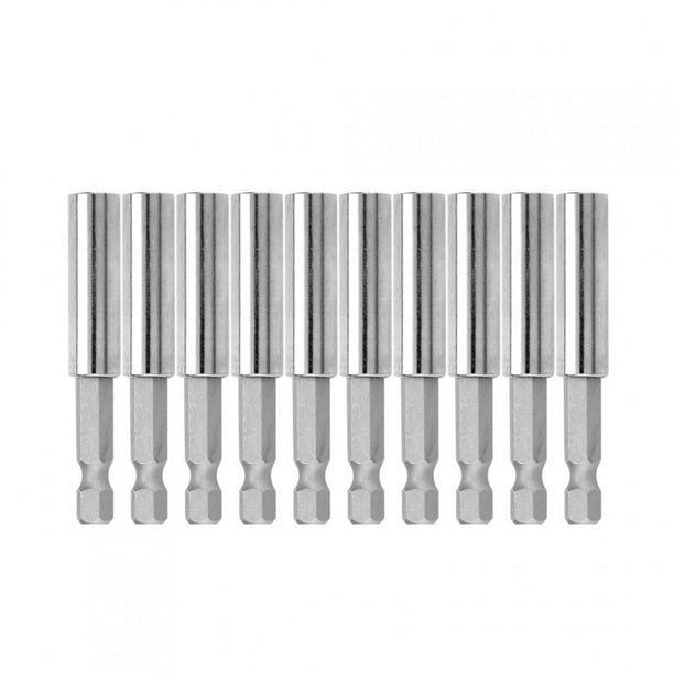 Portapuntas de Destornillador ANGGREK 10 Uds 1/4' Hexagonal Magnético 60mm