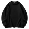 thumbnail image 2 of pstuiky Camisas de manga larga abrigadas para hombre, Camisas de manga larga con cuello redondo, cálidas e informales, de color liso, para hombre Tops de talla grande para hombre l, 2 of 6
