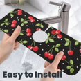 thumbnail image 6 of Pofeuu Sweet Red Cherry Print Splash Guard for Sink Faucet Sink Gadgets-Splash Guard Behind Faucet Drip Catcher for Kitchen, Bathroom,Sink Mat, 6 of 7