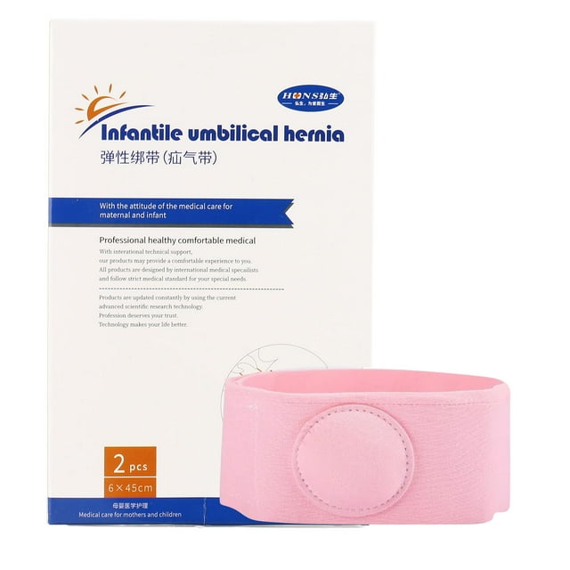 Cinturón Umbilical de Bebé, Banda de Ombligo Infantil Flexible de Algodón Rosa Portátil para la Vida Diaria Para El Hogar