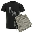 thumbnail image 6 of CafePress - Elephant Volleyball Men's Dark Pajamas - Men's Dark Loose Fit Cotton Pajama Set, 6 of 7