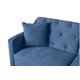 thumbnail image 5 of Sofá Cama De Velvet Azul Makora Modelo Jagger Beehive Memory Foam, 5 of 8