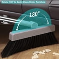 thumbnail image 4 of Broom Dustpan with Floor Brush Combo Set, Household Cleaning Supplies Stainless Steel Handle, 3 in 1 Set  for Home Office, Gray, 4 of 8