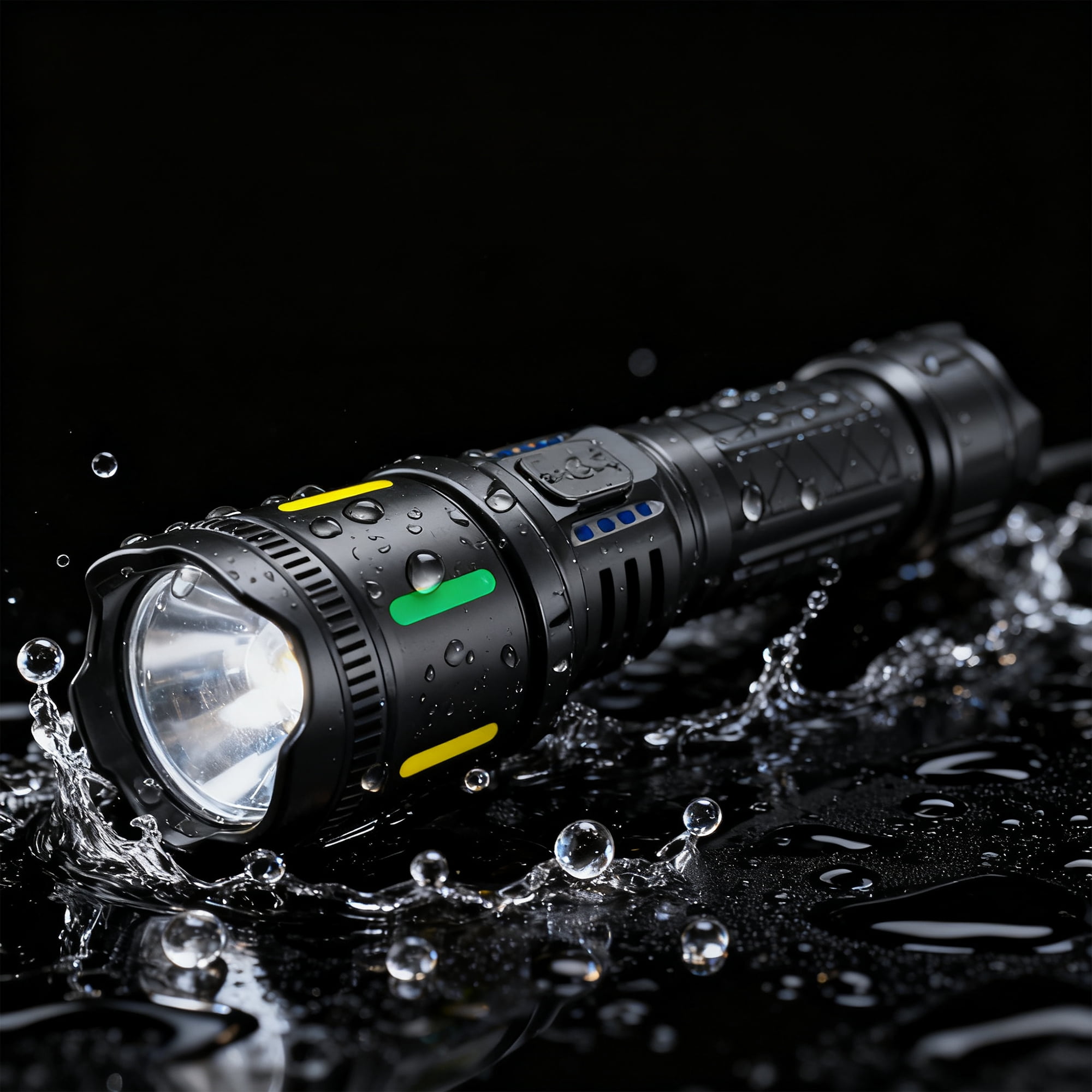 DAYBETTER High Lumen Flashlight Rechargeable, Super Bright LED Spotlight with Adjustable Modes & Focus, Zoomable, Waterproof, Essential Gear for Hiking Camping Backpacking
