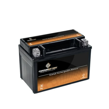 Chrome Battery M00039-10000 YTX12A-BS High Performance Maintenance Free Sealed AGM Motorcycle Battery