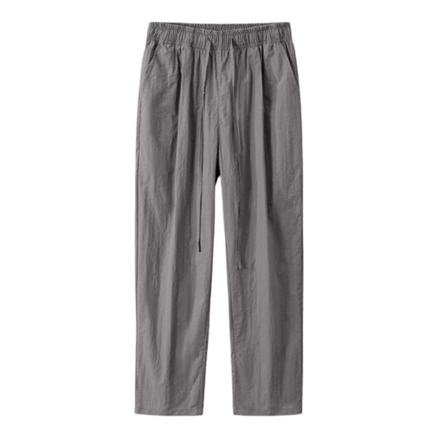 Men's High Street Loose Straight Leg Casual Jeans with Drawstring for Spring Autumn Comfortable Wear