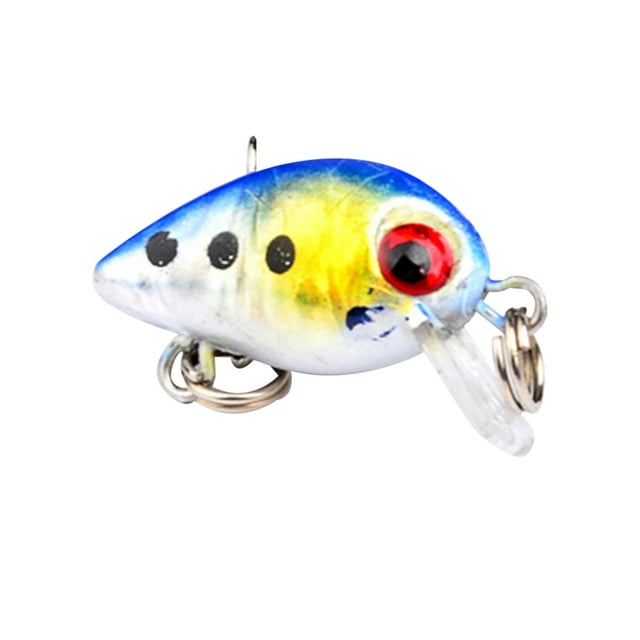 Leurres de Pêche Crankbaits Durs Réalistes Swimbait Petits Appâts Simulés pour Eau Salée, Couleur 8