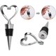 thumbnail image 4 of 3 Metal Heart-shaped Bottle Stoppers For Acsergery Wine Champagne Sparkling Wine Beer Saver Sealer Gift, 4 of 5