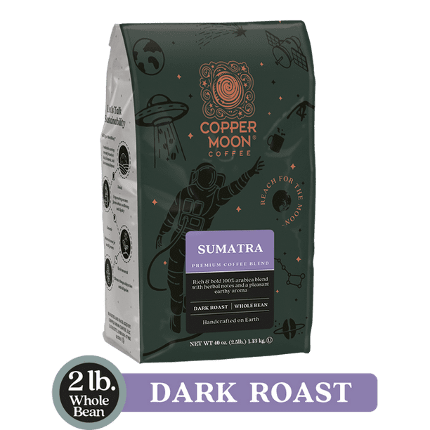 Copper Moon Preminum Quality Sumatra Blend Coffee Dark Roast Coffee