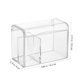 thumbnail image 2 of BRIGHTFUFU Soporte para bastoncillos de algodón, contenedor acrílico con tapa, soporte para almohadillas de algodón, contenedor dispensador de hisopos, caja transparente de doble compartimento, 2 of 7