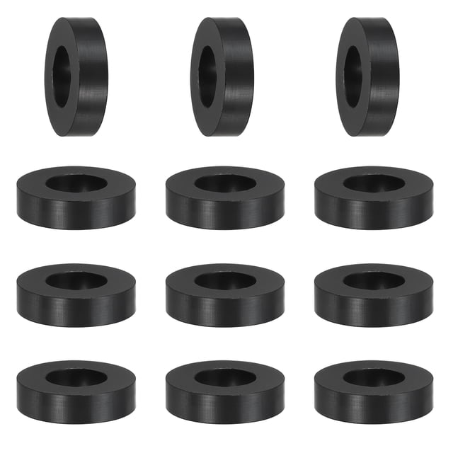 Espaciador de Caucho Uxcell, Arandelas de Caucho Gruesas, Espaciador Redondo de Aislamiento Antivibración, Adecuado para Hardware del Hogar 20 x 10 x 5 mm