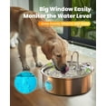 thumbnail image 2 of Fuente de agua para perros oneisall de acero inoxidable silenciosa de 7 litros, 2 of 9