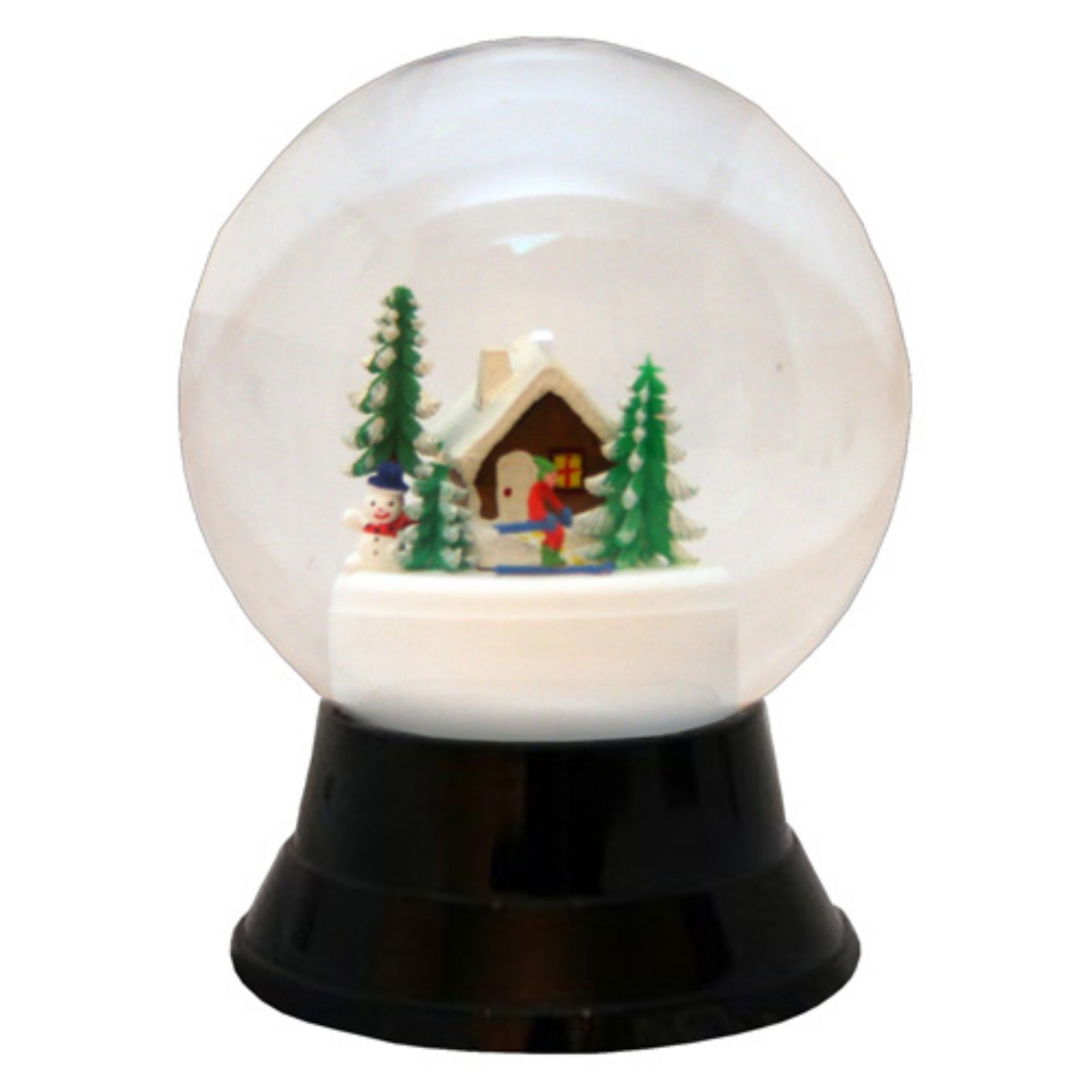 Perzy 7 in. Ski Cabin Snow Globe