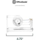 thumbnail image 4 of Dispensador de cinta adhesiva - Dispensador dorado de escritorio para cinta adhesiva transparente - Accesorio decorativo para el hogar, la escuela o el trabajo, 4 of 5