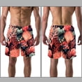 thumbnail image 3 of luoweisi Men's Beach Shorts Quick Dry Swim Trunks with Mesh Lining Coral L, 3 of 5