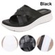 thumbnail image 5 of Sandalias Cuña Tobogan Plataforma Mujeres Cross Con Soporte Toe Abierto para Interiores, 5 of 8