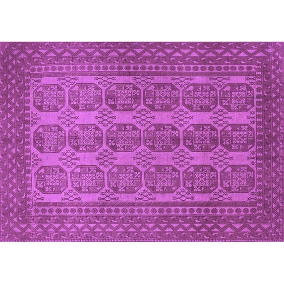 Ahgly Company Indoor Rectangle Persian Purple Traditional Area Rugs, 2' x 5'