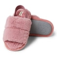 thumbnail image 4 of Dearfoams Kids Lulu Pile Slide with Elastic Band Slippers, 4 of 6