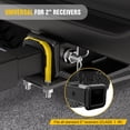 thumbnail image 6 of Nilight Trailer Hitch Tightener for 2 Inch Trailers Hitches Mount Anti Rattle Heavy Duty Steel with Rubber Cover Yellow U Bolt Matte Black Plate Electrophoresis Anti-Rust Triple Protective, 6 of 7