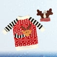 thumbnail image 4 of Gymnture christmas 2Pcs Christmas Wine Bottle Cover Sweater Hat Shaped Wine Bottle Decoration Bottle Protective Cover, 4 of 10