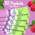 thumbnail image 5 of Crystal Light Drink Mix, 10 Packets, for Convenient On-the-Go Flavorful Hydration, Naturally flavored with other natural flavor Raspberry Green Tea, Zero Sugar, 0.96 oz, 5 of 16