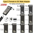 PD 100W Laptop Power Charger Supply Adapter 5A 20V Connector Female