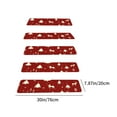 thumbnail image 3 of PALIFEUR Christmas Stair Treads for Wooden Steps, Soft Stair Treads, 7.8x30" Reusable Carpet Stair Treads, Washable Stair Runners for Wooden Steps Non Slip,, 3 of 6