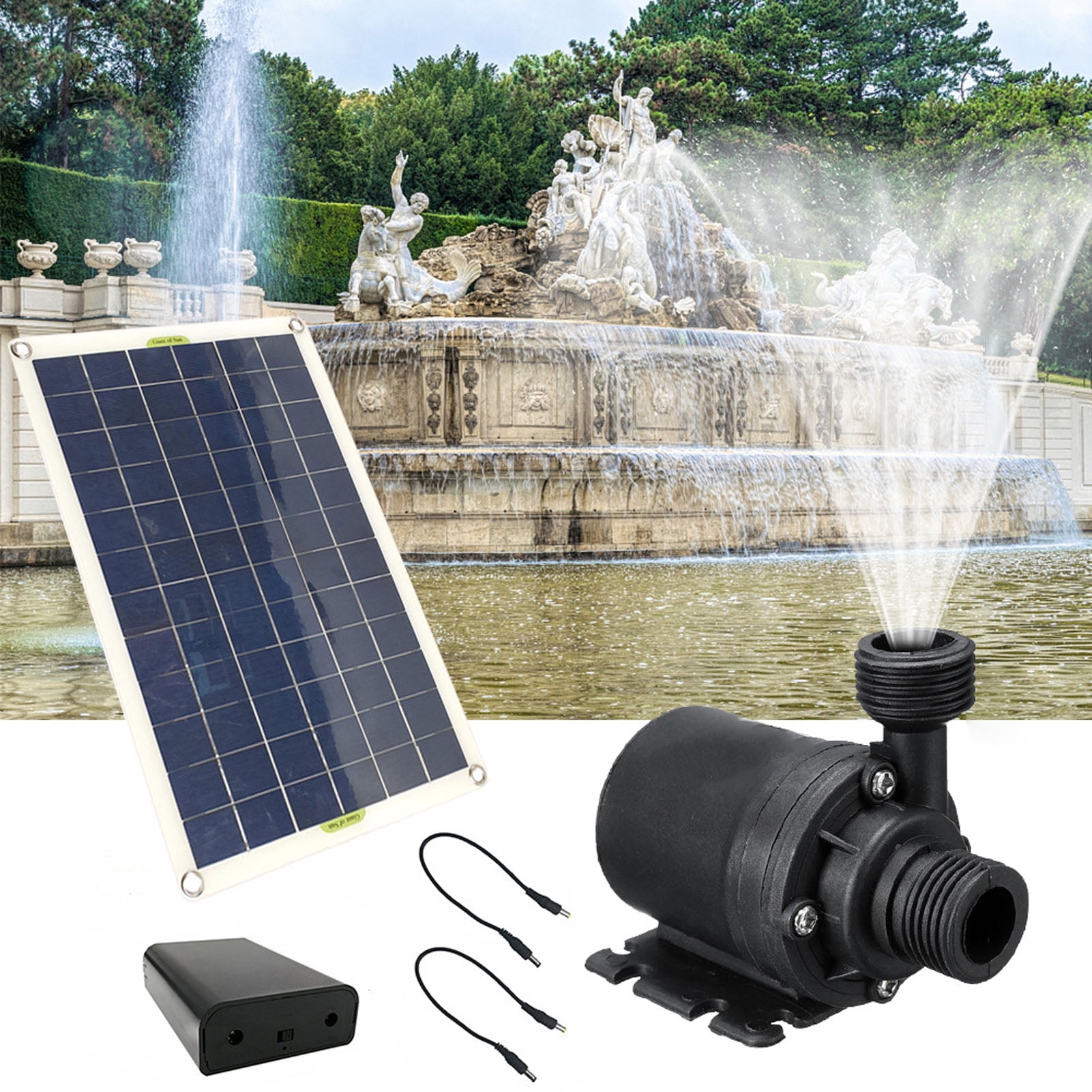 Solar Water Fountain Kit, Solar Fountain Kit Submersible 12V Powerful
