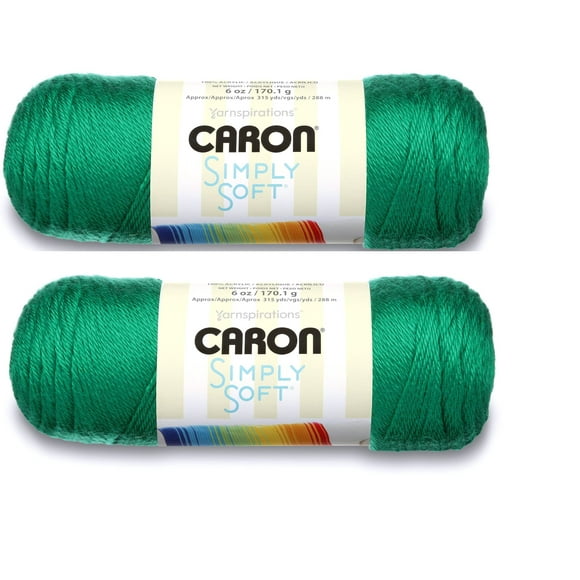 Bulk Buy: Caron Simply Soft Yarn Solids (2-Pack) (Kelly Green)