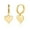 Gold, variant on Alexcraft Heart Earrings for Women Trendy 14K Gold Plated Huggie Hoop Heart Earrings Dangling Dangle Valentines Day Jewelry Gifts
