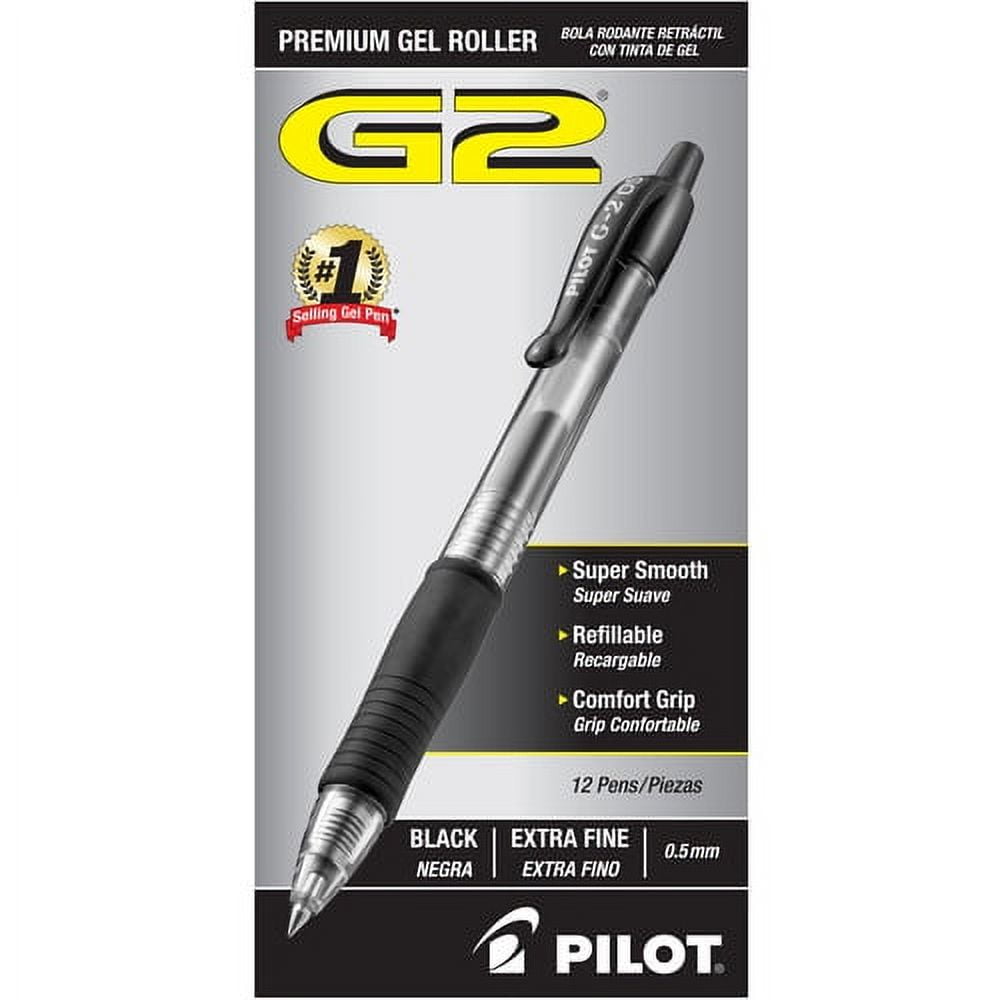 Pilot, PIL31103, G2 Retractable XFine Gel Ink Rollerball Pens, 1 Dozen