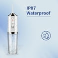 thumbnail image 5 of Oral Cleaner Water-Flosser-Cordless-Teeth-Cleaner Water Dental Flosser with IPX7 Waterproof Dental Oral Irrigator for Travel Home Braces(Luxury White), 5 of 8