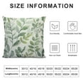 thumbnail image 5 of JRXY  Throw Pillow Covers Decorative Green Leaf Watercolor Eucalyptus Branches Hand Floral with Plant White Natural Greenery Twig Cushion Pillowcase Sofa Square Print White, 5 of 5