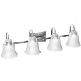 thumbnail image 1 of Costway 4-Light Bath Light LED Brushed Nickel Vanity w/ Alabaster Glass Dimmable, 1 of 10