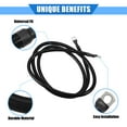 thumbnail image 3 of Battery Cable, 2 AWG Gauge 180cm 5/16" Battery Wire Universal for Car Truck RV Durable Copper Black, 3 of 6