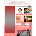 thumbnail image 5 of Red Grey Ombre Yoga Towel for Hot Yoga Non Slip, Modern Gradient Abstract Art Yoga Mat Towel Absorbent Yoga Sweat Towels Microfiber Hot Yoga Blanket for Bikram Pilates 26"x74", 5 of 7