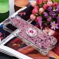 thumbnail image 2 of case for Samsung Galaxy S21 5G 6.2",Creativity Clear Quicksand Glitter Flowing Liquid Floating Soft TPU Case w/Stand Bling Diamond Sparkle Phone Cover for Samsung Galaxy S21 5G  Rose Gold, 2 of 14