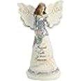 thumbnail image 3 of Elements Friend Angel Figurine by Pavilion, 8-Inch, Holding Butterfly, Inscription Friends Are Gifts to Always Treasure, 3 of 4
