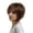 Brown, variant on Wigs, Wigs for Women, Natural Brown Short Hair Side Parting Synthetic Female Daily Wig