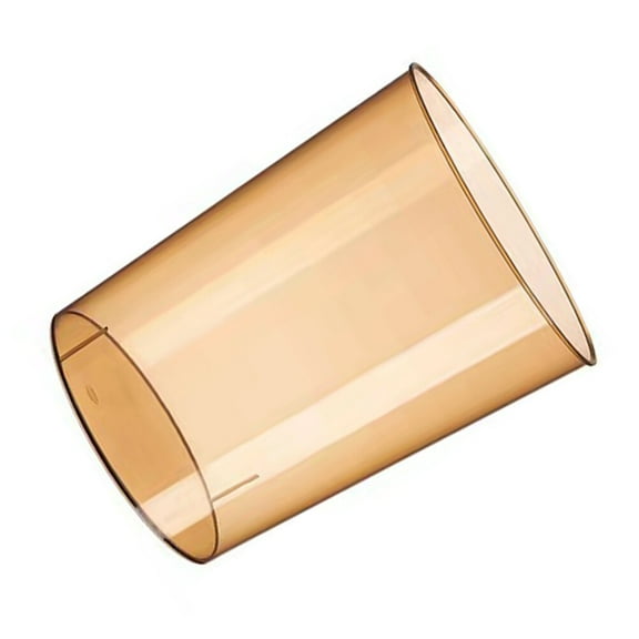 Transparent Rubbish Bin Round Waste Basket Plastic Bathroom Garbage Can