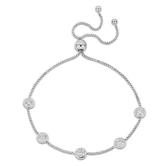 Everly Women's Created Moissanite Sterling Silver Bracelet