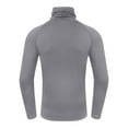 thumbnail image 3 of Xzbqbs Long Sleeve Shirts for Men Casual Turtleneck Muscle Fit Shirts Lightweight Winter Sports Running Base Layer Shirts Pullover, 3 of 4