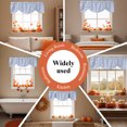 thumbnail image 6 of Farmhouse Blue Thin Lines Tie Up Valance Curtains for Windows, Kitchen Curtains Window Treatments, Modern Striped Minimalist Short Window Shades Valances for Bedroom Bathroom Cafe 42"x12", 6 of 8