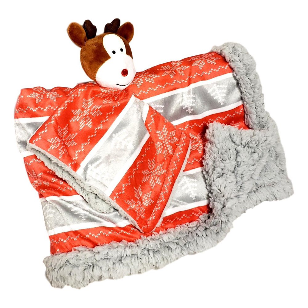 Plush Baby Blanket (30 x 40 inch) with Lovey Blanket Excellent Gift