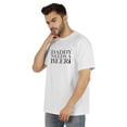 thumbnail image 4 of Inkmeso Graphic Tshirt For Men's Daddy Needs A Beer Funny Quotes Dad Drinking Tee Shirt, 4 of 7