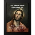 thumbnail image 2 of ArtsyQuotes 15x18 Black Modern Framed Museum Art Print Titled - Bible Verse Quote John 14:6, El Greco - Christ, 2 of 5