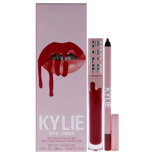 Kit de labios Kylie Cosmetics Matte 402 Mary Jo K para mujer, 2 unidades