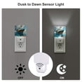 thumbnail image 3 of Cauagu Floral Ship On Ocean Print LED Nightlight,0.5W Night Lights Plug into Wall 1 Pack with Dusk-to-Dawn Light Sensor Soft Glow Lamp for Bathroom Adult Hallway-EU, 3 of 7