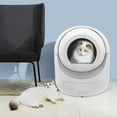 thumbnail image 3 of White Smart Cat Litter Box APP Automatic Self-Cleaning Litter BOX Snap-on Filter, 3 of 11