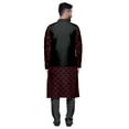 thumbnail image 3 of Atasi Traditional Mens Dupion Silk Kurta Pajama Set With Nehru Jacket Men Wear, 3 of 3